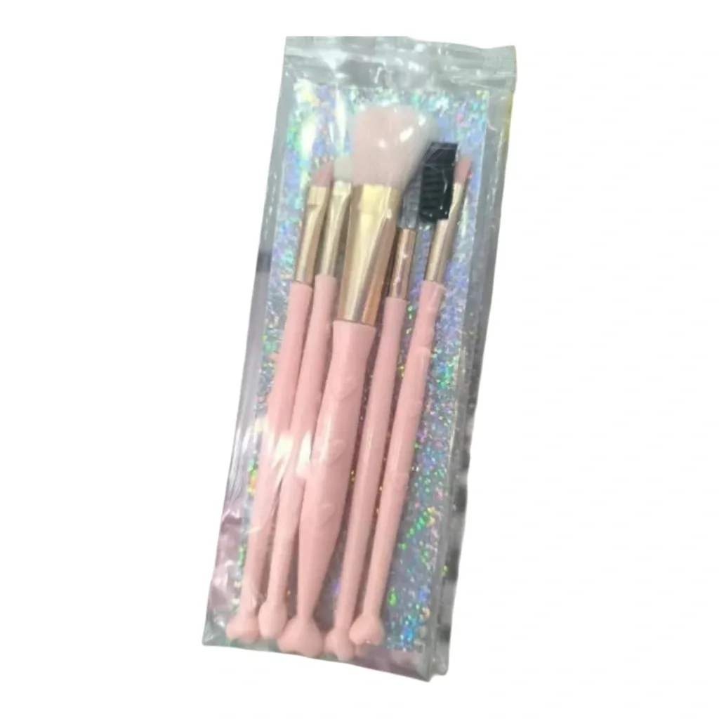 SET DE 5 BROCHAS CORAZON PASTEL