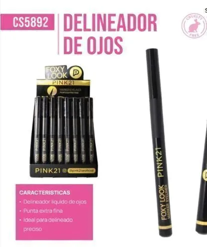 DELINEADOR FIBRA FOXY LOOK PINK 21