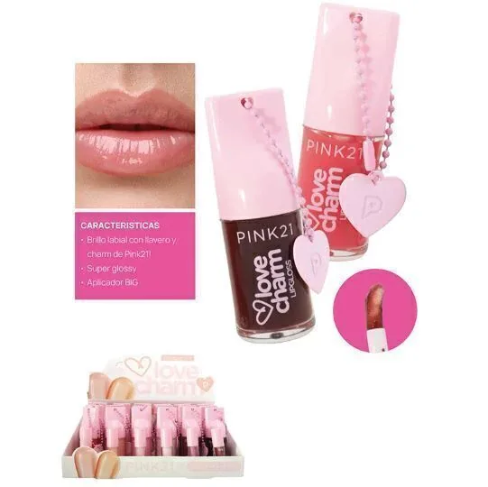Lipgloss Love Charm Llavero | Brillo Labial y Accesorio 2 en 1
