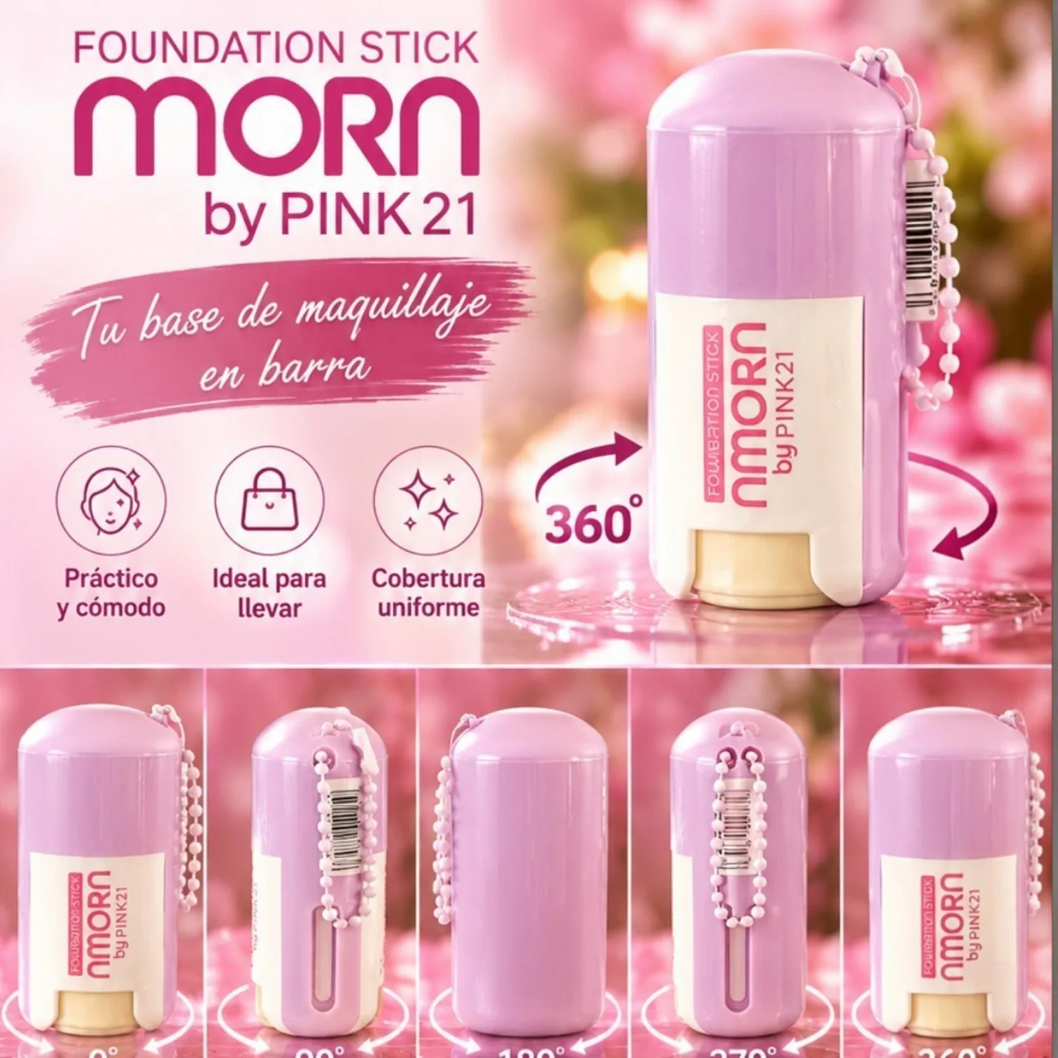 Base Fundation stick AMORA PINK 21