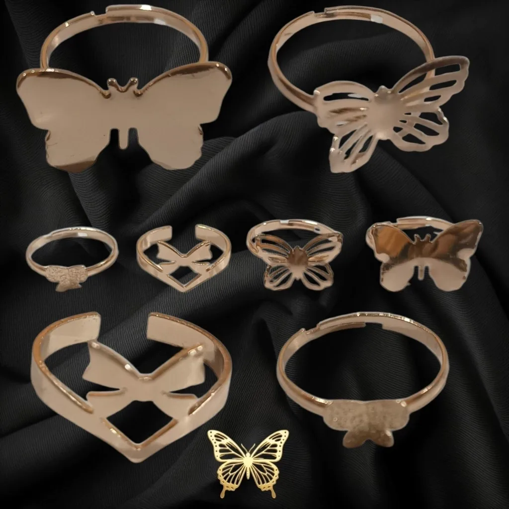 #103 ANILLO DORADO BUTTERFLY FANTASY