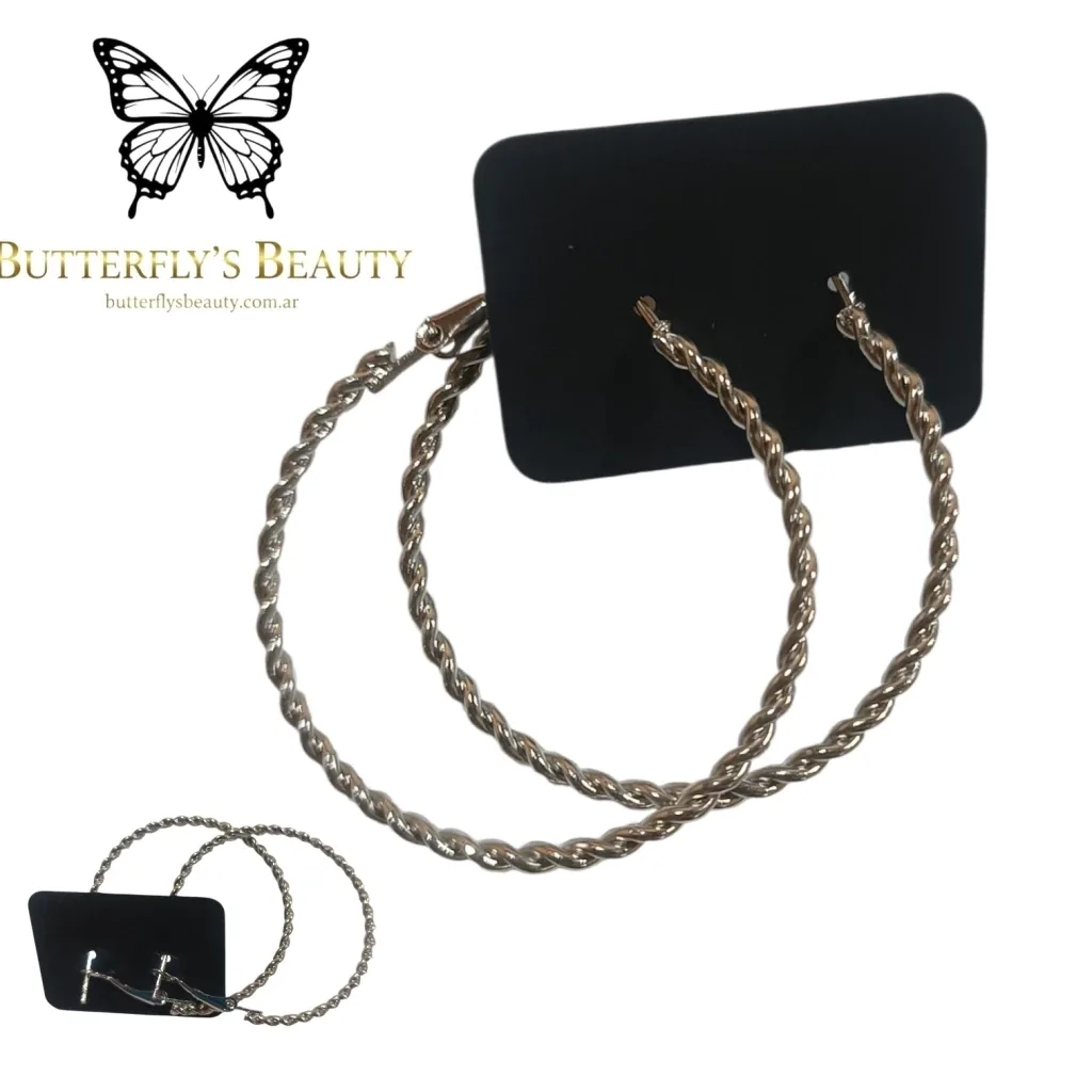 #101 PAR DE AROS ARGOLLAS FANTASY